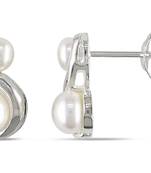 White Gold Plated Earring