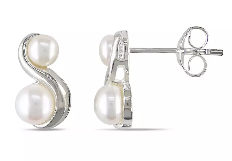White Gold Plated Earring