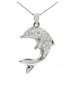 Fish Shape American Diamond Pendant