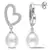 White Gold Plated Earring