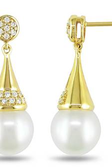 White Gold Plated Earring