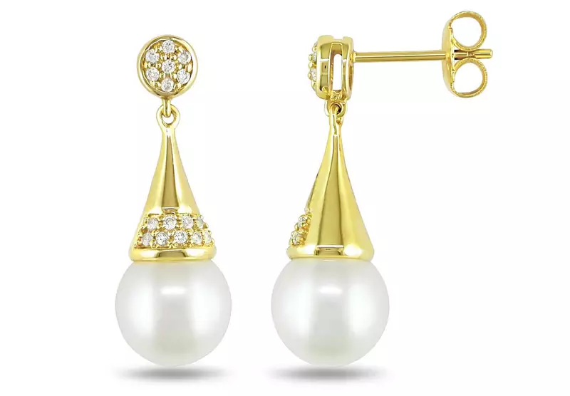 White Gold Plated Earring