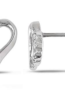 White Gold Plated Earring