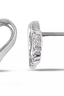 White Gold Plated Earring