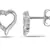 White Gold Plated Earring