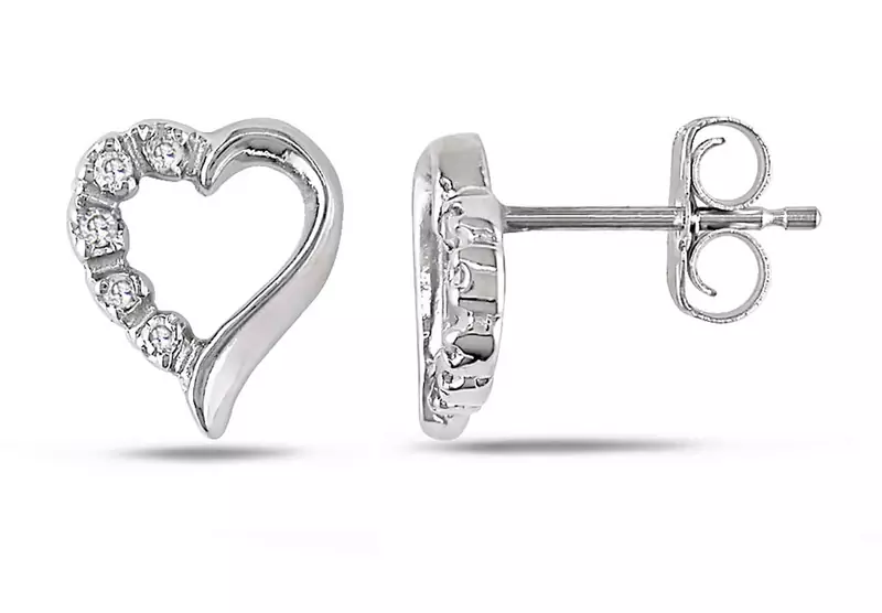 White Gold Plated Earring