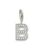 B' Alphabet Design American Diamond Pendant
