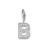 B' Alphabet Design American Diamond Pendant