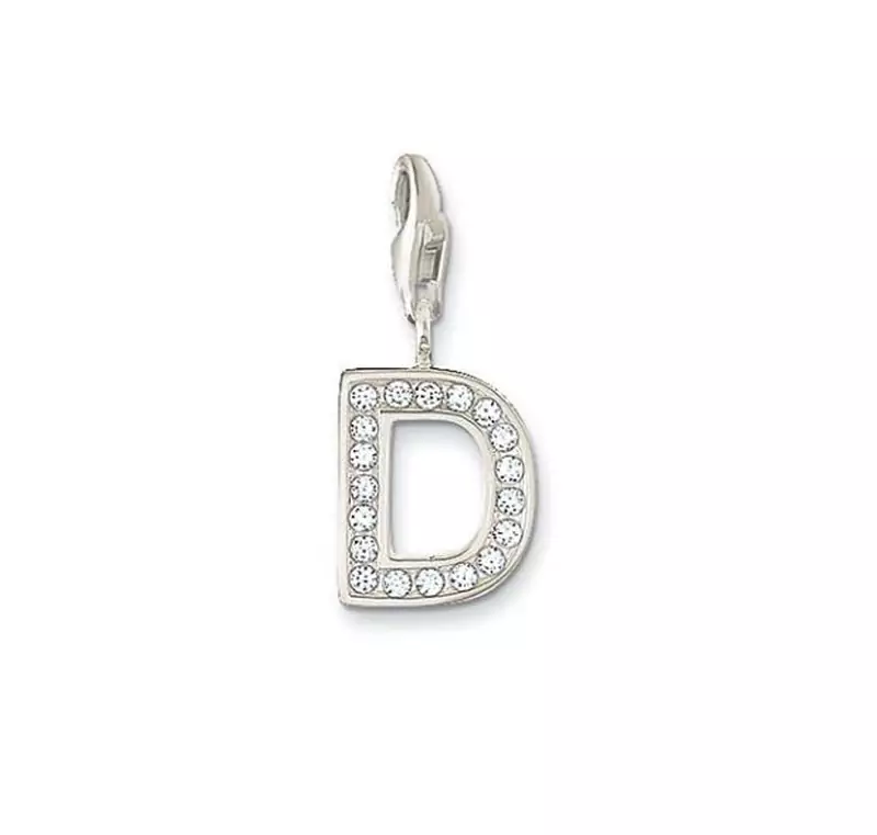 D' Alphabet Design American Diamond Pendant