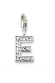 E' Alphabet Design American Diamond Pendant
