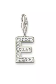 E' Alphabet Design American Diamond Pendant