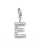 E' Alphabet Design American Diamond Pendant