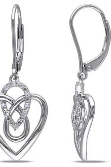 White Gold Plated Earring