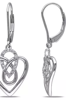White Gold Plated Earring