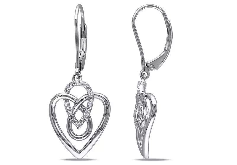 White Gold Plated Earring