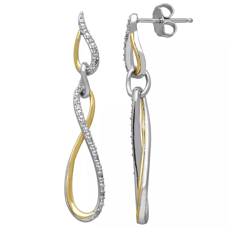 White Gold Plated Earring