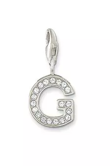 G' Alphabet Design American Diamond Pendant