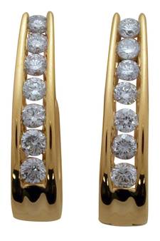 White Gold Plated Earring