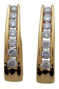 White Gold Plated Earring