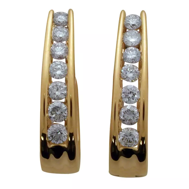 White Gold Plated Earring