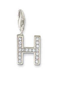H' Alphabet Design American Diamond Pendant