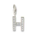 H' Alphabet Design American Diamond Pendant