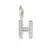 H' Alphabet Design American Diamond Pendant