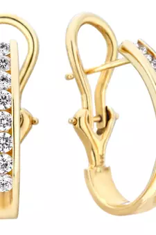 White Gold Plated Earring