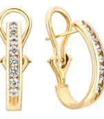 White Gold Plated Earring