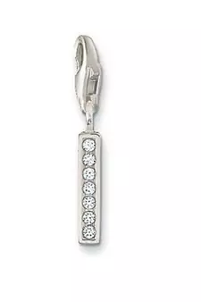 I' Alphabet Design American Diamond Pendant