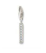 I' Alphabet Design American Diamond Pendant
