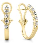 White Gold Plated Earring