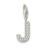 J' Alphabet Design American Diamond Pendant
