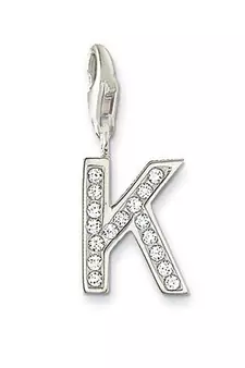 K' Alphabet Design American Diamond Pendant