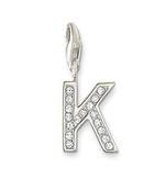 K' Alphabet Design American Diamond Pendant
