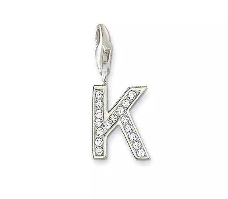 K' Alphabet Design American Diamond Pendant