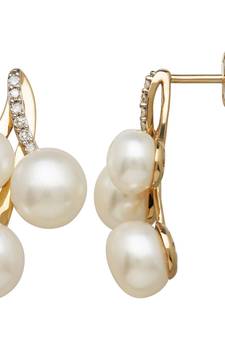 White Gold Plated Earring