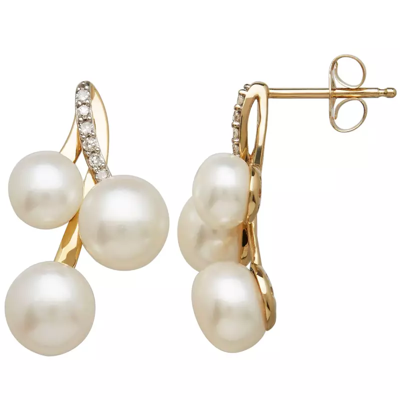 White Gold Plated Earring