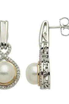 White Gold Plated Earring