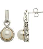 White Gold Plated Earring