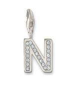 N' Alphabet Design American Diamond Pendant
