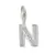 N' Alphabet Design American Diamond Pendant