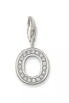 O' Alphabet Design American Diamond Pendant