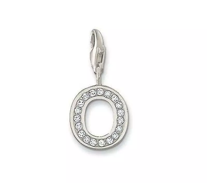 O' Alphabet Design American Diamond Pendant
