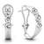 White Gold Plated Earring