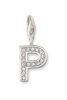 P' Alphabet Design American Diamond Pendant