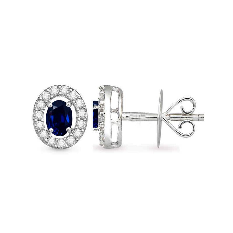 White Gold Plated Earring