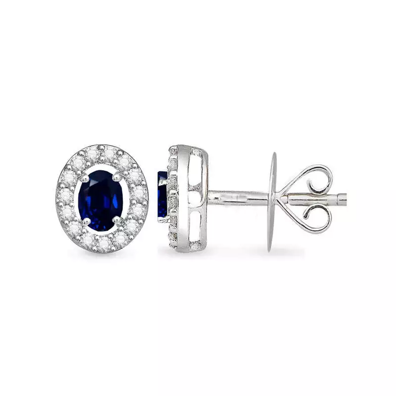White Gold Plated Earring