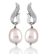 White Gold Plated Earring