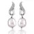 White Gold Plated Earring